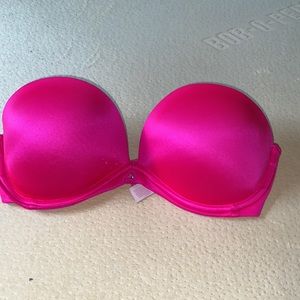 Victoria’s Secret Hot pink ‘Very Sexy’ strapless bra - 32B